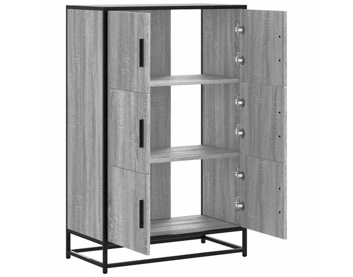 Sonata H Висока дъска Grey Sonoma 68x35x106,5 cm Обработено дърво