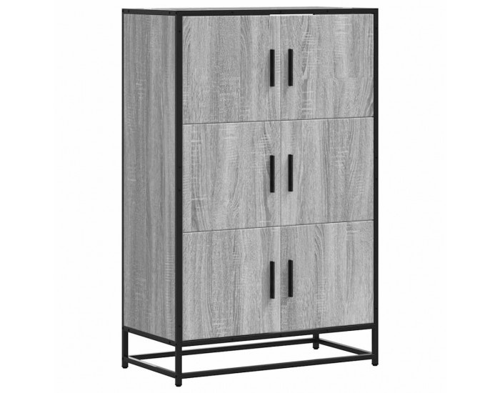 Sonata H Висока дъска Grey Sonoma 68x35x106,5 cm Обработено дърво