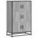 Sonata H Висока дъска Grey Sonoma 68x35x106,5 cm Обработено дърво