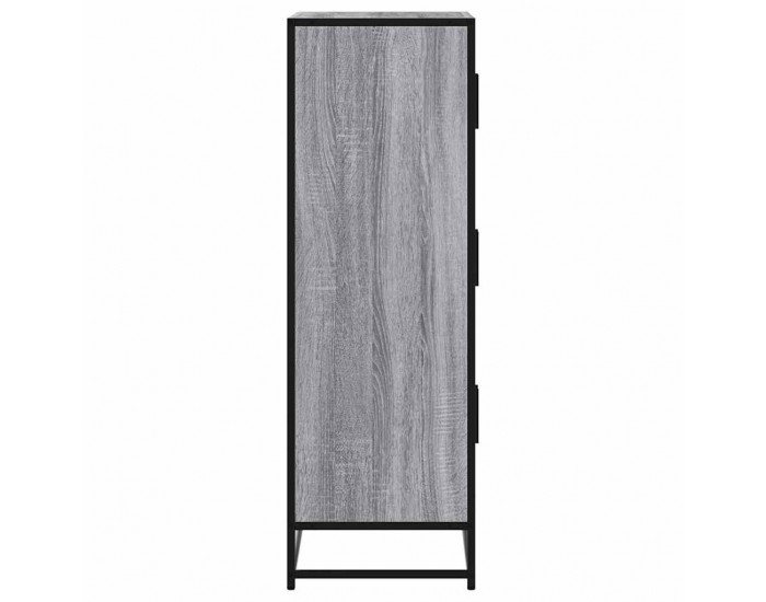 Sonata H Висока дъска Grey Sonoma 68x35x106,5 cm Обработено дърво