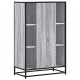 Sonata H Висока дъска Grey Sonoma 68x35x106,5 cm Обработено дърво
