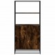 Sonata H Висока етажерка опушен дъб 68x35x139cm Обработено дърво и метал