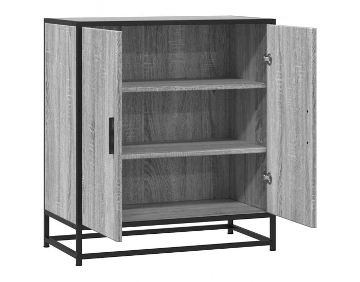 Sonata H Шкаф Grey Sonoma 68x35x76 cm Изработена дървесина и метал