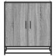 Sonata H Шкаф Grey Sonoma 68x35x76 cm Изработена дървесина и метал