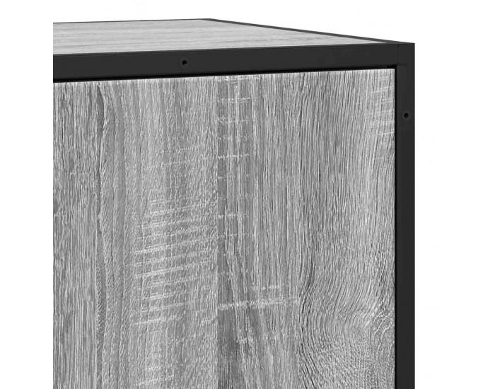 Sonata H Шкаф Grey Sonoma 68x35x76 cm Изработена дървесина и метал