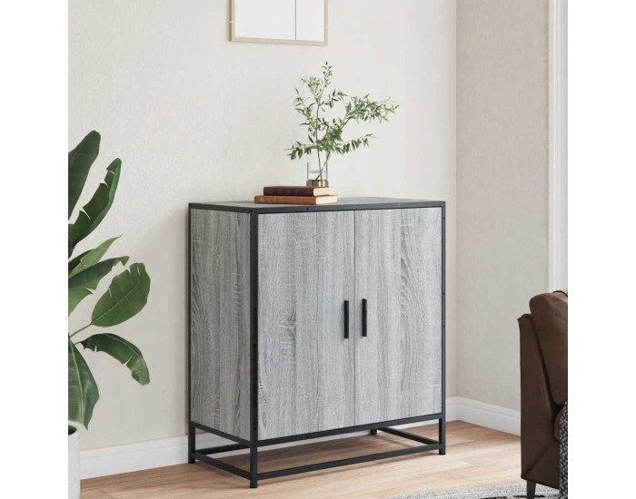 Sonata H Шкаф Grey Sonoma 68x35x76 cm Изработена дървесина и метал