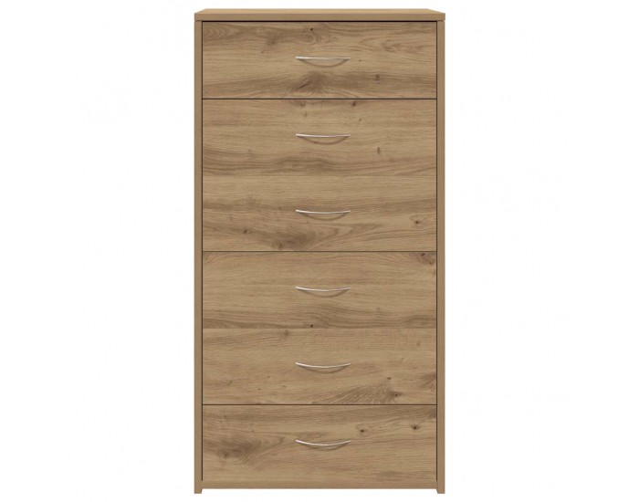 Sonata H Шкаф с 6 чекмеджета Artisan Oak 50x34x96 cm Инженерна дървесина