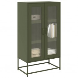 Sonata H Висока дъска маслиненозелена 68x39x123 cm стомана - Corpuri, vitrine, biblioteci modulare
