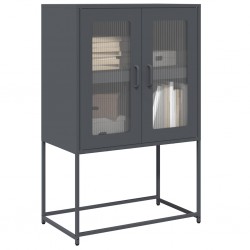 Sonata H Висока дъска антрацит 68x39x107 cm Стомана - Corpuri, vitrine, biblioteci modulare