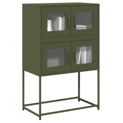 Sonata H Висока дъска маслиненозелена 68x39x107 cm Стомана - Corpuri, vitrine, biblioteci modulare
