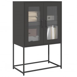 Sonata H Висока дъска черна 68x39x107 cm Стомана - Corpuri, vitrine, biblioteci modulare