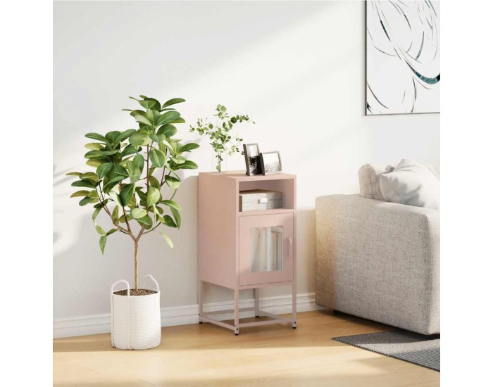 Sonata H Нощен шкаф Pink 36x39x78 cm Студено валцувана стомана