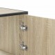 Sonata H Висока дъска Сонома дъб 68x35x106,5 cm Обработено дърво и метал