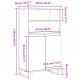 Sonata H Highboard Artisan Дъб 60x36x110 cm Инженерна дървесина