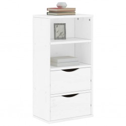 Sonata H Страничен шкаф с чекмеджета ODDA White 40x24x79 cm - Corpuri, vitrine, biblioteci modulare