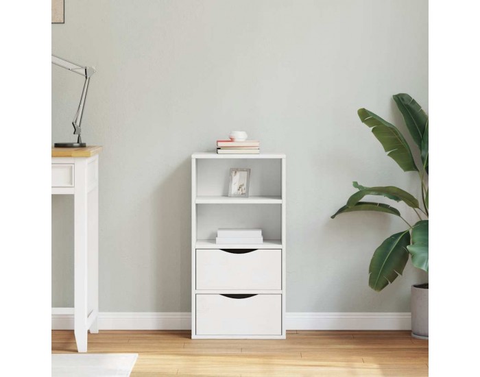 Sonata H Страничен шкаф с чекмеджета ODDA White 40x24x79 cm