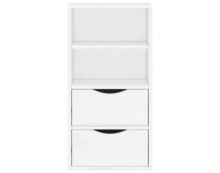 Sonata H Страничен шкаф с чекмеджета ODDA White 40x24x79 cm