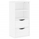 Sonata H Страничен шкаф с чекмеджета ODDA White 40x24x79 cm