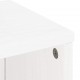 Sonata H Страничен шкаф с чекмеджета ODDA White 40x24x79 cm