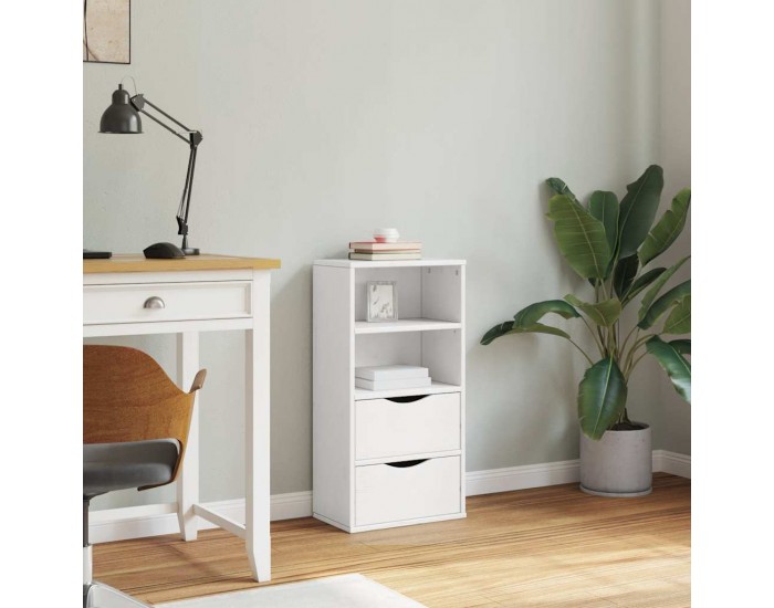 Sonata H Страничен шкаф с чекмеджета ODDA White 40x24x79 cm