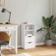 Sonata H Страничен шкаф с чекмеджета ODDA White 40x24x79 cm