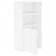 Sonata H Страничен шкаф ODDA White 40x24x79 cm Масивна дървесина Бор