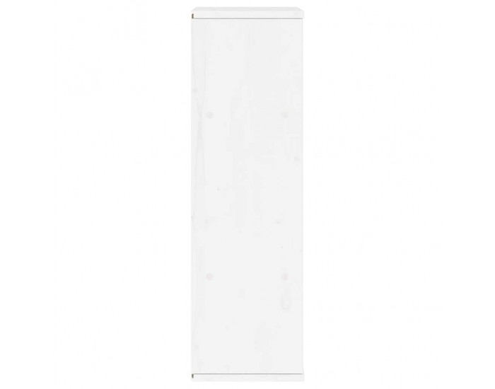 Sonata H Страничен шкаф ODDA White 40x24x79 cm Масивна дървесина Бор