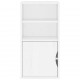 Sonata H Страничен шкаф ODDA White 40x24x79 cm Масивна дървесина Бор