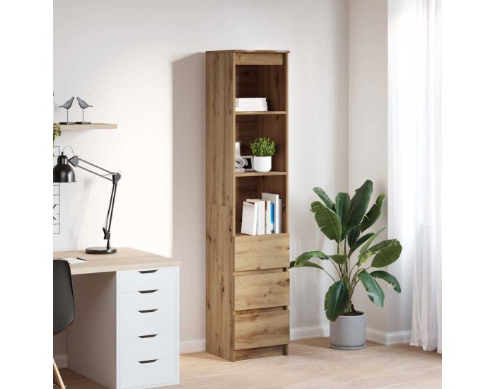 Sonata H Highboard Artisan Дъб 37,5x35x180 cm Инженерна дървесина