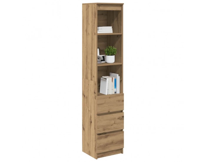 Sonata H Highboard Artisan Дъб 37,5x35x180 cm Инженерна дървесина