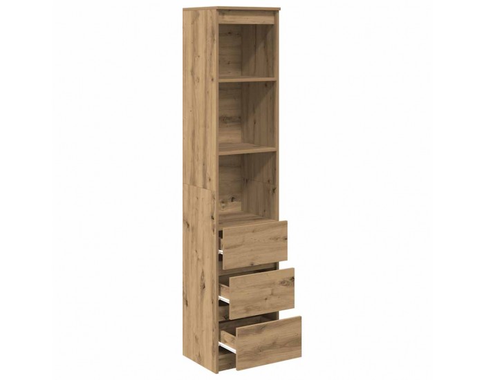 Sonata H Highboard Artisan Дъб 37,5x35x180 cm Инженерна дървесина