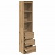 Sonata H Highboard Artisan Дъб 37,5x35x180 cm Инженерна дървесина