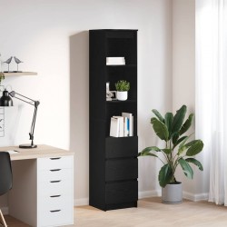 Sonata H Висока дъска Черен дъб 37,5x35x180 см инженерно дърво - Corpuri, vitrine, biblioteci modulare