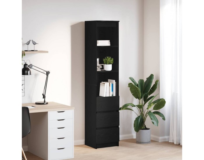 Sonata H Висока дъска Черен дъб 37,5x35x180 см инженерно дърво