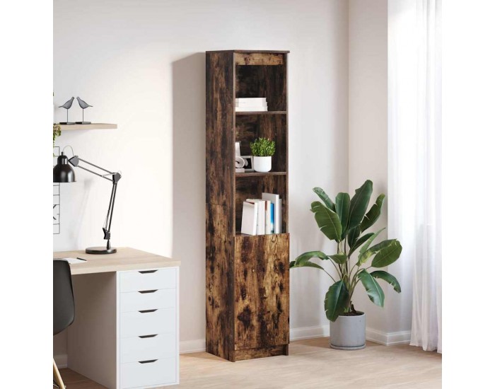 Sonata H Висока дъска опушен дъб 37,5x35x180 см инженерно дърво