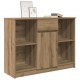 Sonata H Бюфет с чекмеджета, дъб артизан 101x35x76см Инженерна дървесина