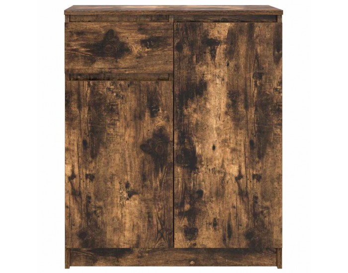 Sonata H Бюфет с чекмеджета, опушен дъб, 71x35x84 см, инженерно дърво