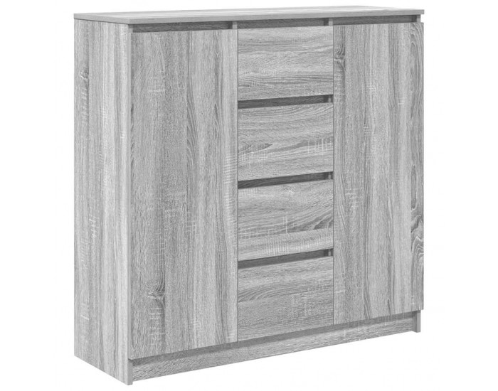 Sonata H Бюфет с чекмеджета, сив сонома 100,5x35x98,5 см инженерно дърво