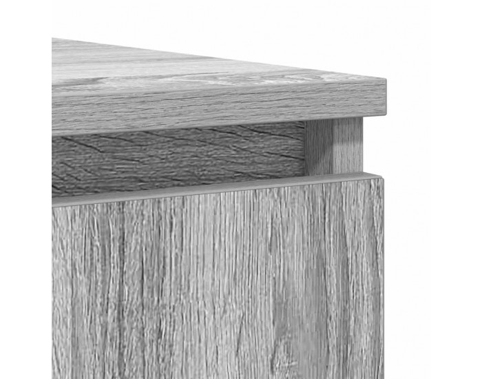 Sonata H Бюфет с чекмеджета, сив сонома 100,5x35x98,5 см инженерно дърво