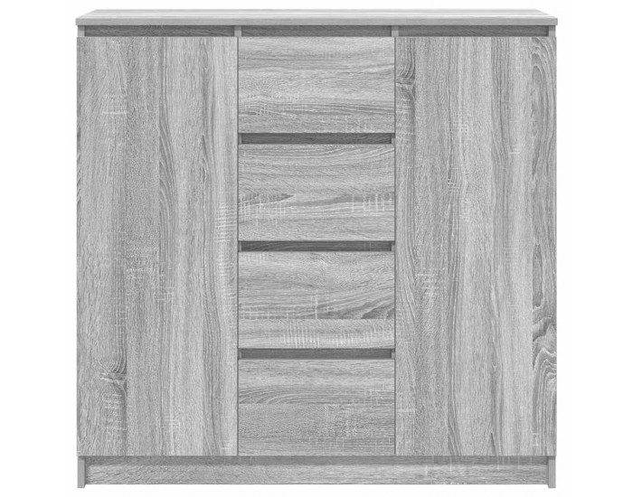 Sonata H Бюфет с чекмеджета, сив сонома 100,5x35x98,5 см инженерно дърво