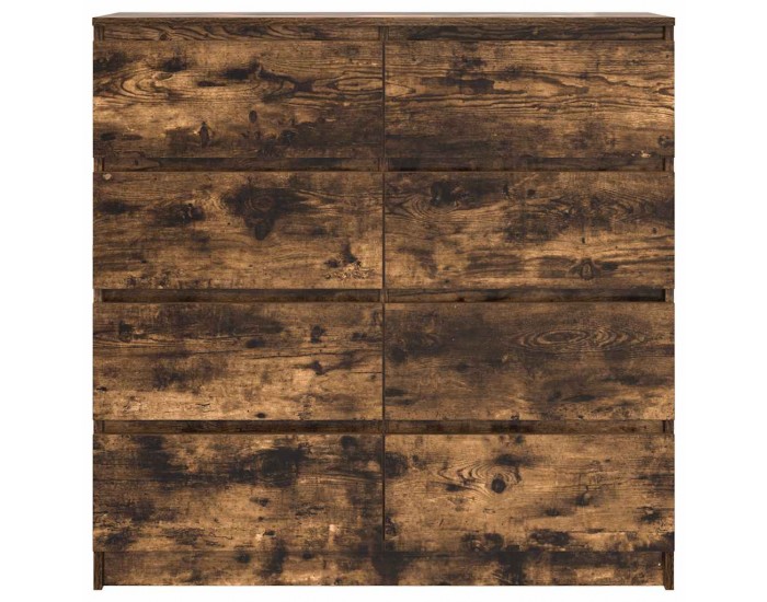 Sonata H Сайдборд, опушен дъб, 100x35x99 см, инженерно дърво