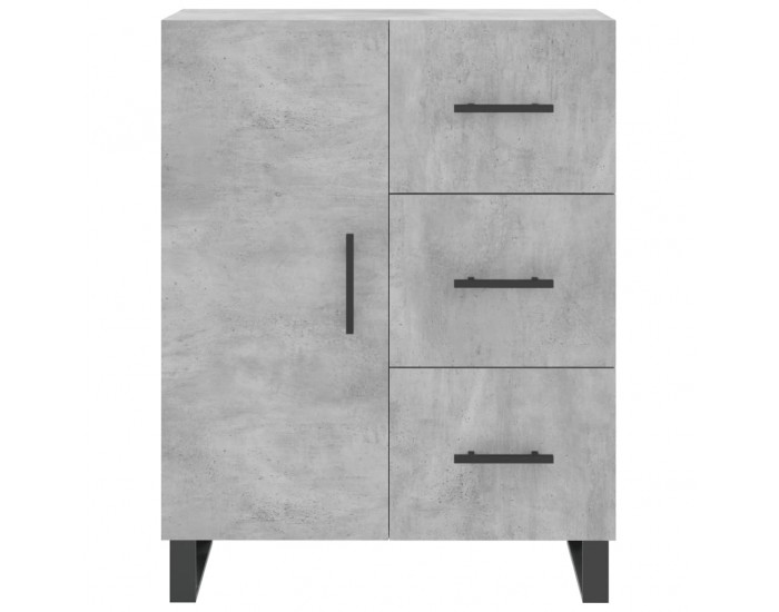 Sonata H Сайдборд, бетонно сив, 69,5x34x90 см, инженерно дърво