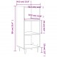 Sonata H Сайдборд, Кафяв дъб, 34,5x32,5x90 см, инженерно дърво