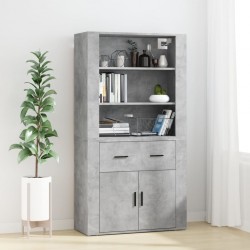 Sonata H Висок шкаф, бетонно сив, инженерно дърво - Corpuri, vitrine, biblioteci modulare