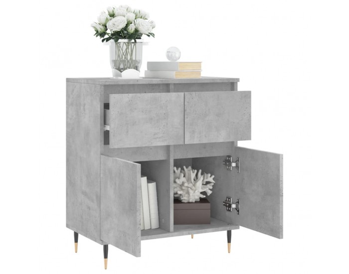 Sonata Servantă, gri beton, 60x35x70 cm, lemn prelucrat