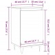 Sonata H Бюфет опушен дъб 40x35x70 см инженерно дърво