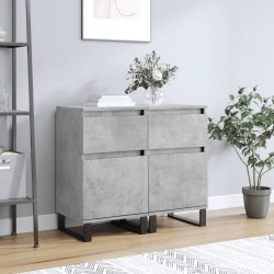 Sonata H Бюфети 2 бр бетонно сив 40x35x70 см инженерно дърво - Living