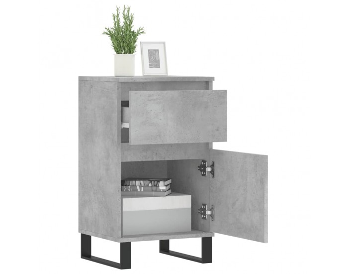 Sonata H Бюфети 2 бр бетонно сив 40x35x70 см инженерно дърво
