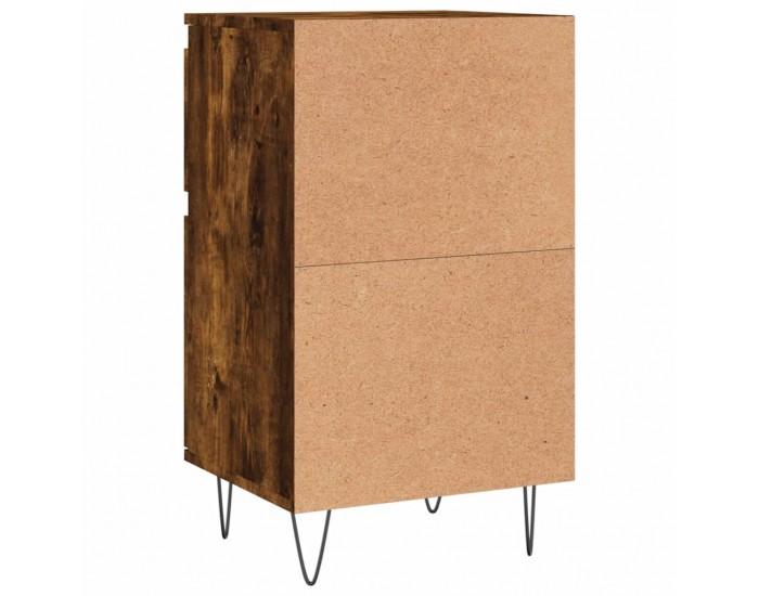 Sonata H Бюфети 2 бр опушен дъб 40x35x70 см инженерно дърво