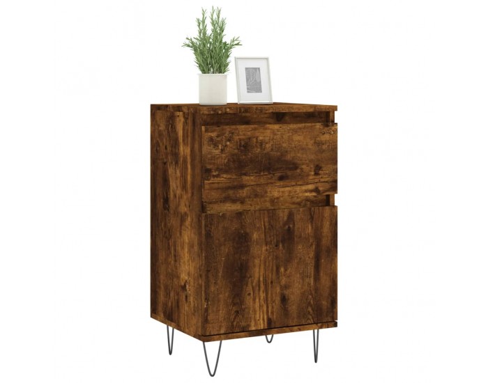 Sonata H Бюфети 2 бр опушен дъб 40x35x70 см инженерно дърво